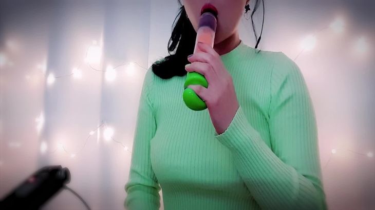 [RyuA阿玉]?팝시클 아이스바 먹방 – Popsicle eating licking sounds – アイスキャン디ー를 먹るなめる音 – Korean ASMR